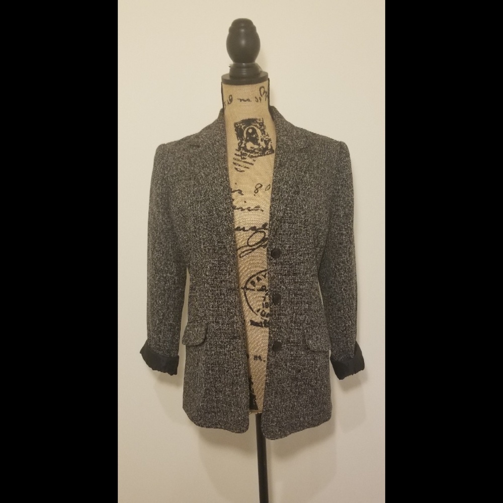 Textured Heather Grey Blazer